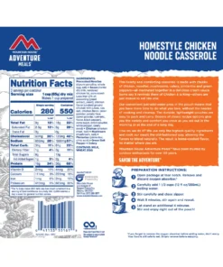 FOOD Mountain House Adventure Meal Homestyle Chicken Noodle Casserole