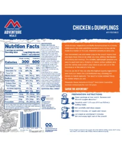 FOOD Mountain House Adventure Meal Chicken & Dumplings