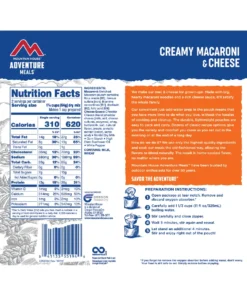 Mountain House Adventure Meal Creamy Mac & Cheese FOOD
