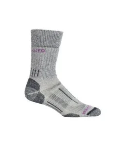 CLEARANCE Icebreaker Women's Hike Basic Heavy Crew - Jet HTHR