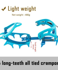 2 Foot Adventures 14 Teeth Ultralight Aluminum Alloy Crampons - LIMITED AVAILABILITY