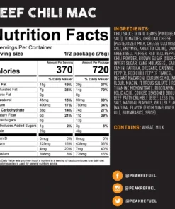Peak Refuel: Beef Chili Mac FOOD