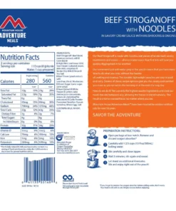 Mountain House Adventure Meal: Beef Stroganoff W/ Noodles