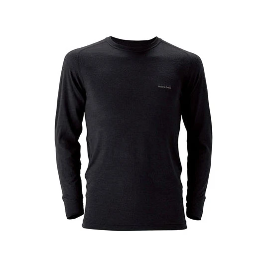 WEARABLES Montbell Men's Super Merino Wool Round Neck Base Layer Shirts 3 WEARABLES Montbell Men's Super Merino Wool Round Neck Base Layer Shirts